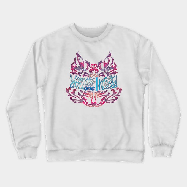 Funny Romantic cat pun You are the One I Knead Crewneck Sweatshirt by Still Winter Craft